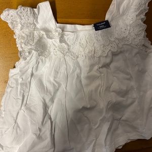 white BabyGAP blouse